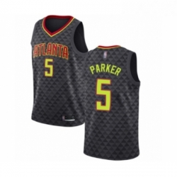Womens Atlanta Hawks 5 Jabari Parker Authentic Black Basketball Jersey Icon Edition 
