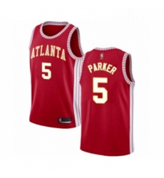Womens Atlanta Hawks 5 Jabari Parker Authentic Red Basketball Jersey Statement Edition 