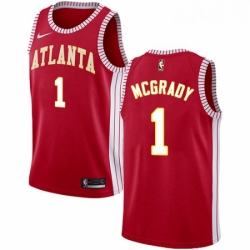 Womens Nike Atlanta Hawks 1 Tracy Mcgrady Authentic Red NBA Jersey Statement Edition