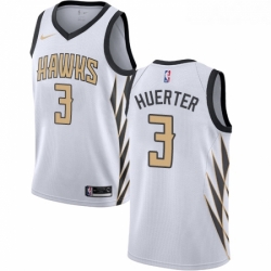 Womens Nike Atlanta Hawks 3 Kevin Huerter Swingman White NBA Jersey City Edition 