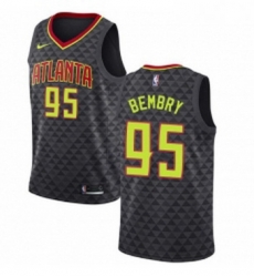 Womens Nike Atlanta Hawks 95 DeAndre Bembry Authentic Black Road NBA Jersey Icon Edition