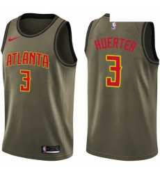Youth Nike Atlanta Hawks 3 Kevin Huerter Swingman Green Salute to Service NBA Jersey 