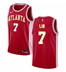 Youth Nike Atlanta Hawks 7 Jeremy Lin Swingman Red NBA Jersey Statement Edition 