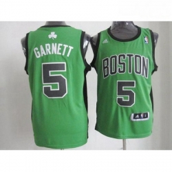Celtics 5 Kevin Garnett GreenBlack No Alternate Revolution 30 Stitched NBA Jersey
