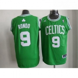 Celtics 9 Rajon Rondo Stitched Green White Number NBA Jersey 