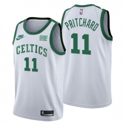 Men Boston Celtics 11 Payton Pritchard Men Nike Releases Classic Edition NBA 75th Anniversary Jersey White