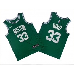 Men Boston Celtics 33 Larry Bird Green Stitched Basketball Jersey