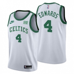 Men Boston Celtics 4 Carsen Edwards Men Nike Releases Classic Edition NBA 75th Anniversary Jersey White