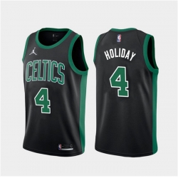 Men Boston Celtics 4 Jrue Holiday Black 2023 Statement Edition Stitched Basketball Jersey