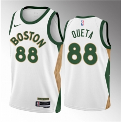 Men Boston Celtics 88 Neemias Queta White 2023 24 City Edition Stitched Basketball Jersey