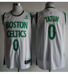 Men Boston Celtics Jayson Tatum 0 White City Edition NBA Jersey