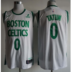 Men Boston Celtics Jayson Tatum 0 White City Edition NBA Jersey