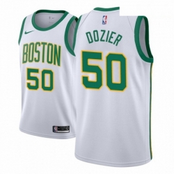 Men NBA 2018 19 Boston Celtics 50 P J Dozier City Edition White Jers