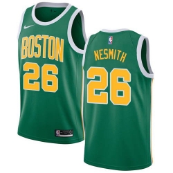 Men Nike Boston Celtics 26 Aaron Nesmith Green NBA Swingman Earned Edition Jersey