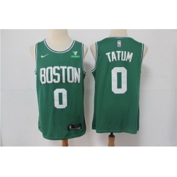 Men Nike Boston Celtics Jayson Tatum 0 Green NBA Swingman 2020 21 City Edition Jersey