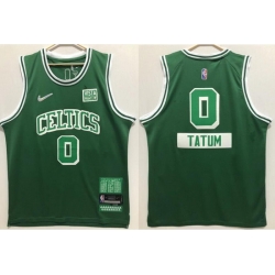 Men Nike Boston Celtics Jayson Tatum #75 Anniversary Green Stitched Jersey