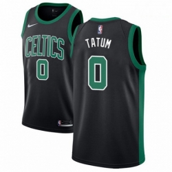 Mens Adidas Boston Celtics 0 Jayson Tatum Authentic Black NBA Jersey Statement Edition 