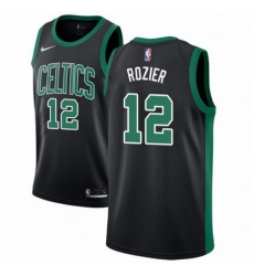 Mens Adidas Boston Celtics 12 Terry Rozier Authentic Black NBA Jersey Statement Edition 