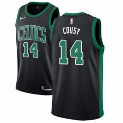 Mens Adidas Boston Celtics 14 Bob Cousy Swingman Black NBA Jersey Statement Edition
