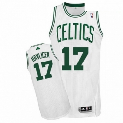 Mens Adidas Boston Celtics 17 John Havlicek Authentic White Home NBA Jersey