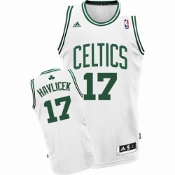 Mens Adidas Boston Celtics 17 John Havlicek Swingman White Home NBA Jersey