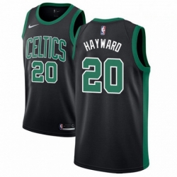 Mens Adidas Boston Celtics 20 Gordon Hayward Authentic Black NBA Jersey Statement Edition 