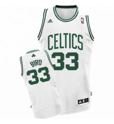 Mens Adidas Boston Celtics 33 Larry Bird Swingman White Home NBA Jersey
