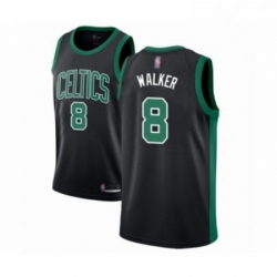 Mens Boston Celtics 8 Kemba Walker Authentic Black Basketball Jersey Statement Edition 