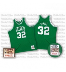 Mens Mitchell and Ness Boston Celtics 32 Kevin Mchale Authentic Green Throwback NBA Jersey 