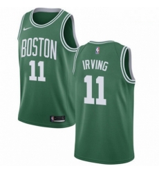 Mens Nike Boston Celtics 11 Kyrie Irving Swingman GreenWhite No Road NBA Jersey Icon Edition 