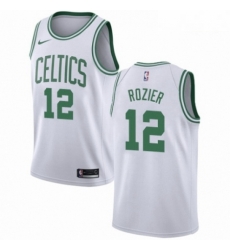 Mens Nike Boston Celtics 12 Terry Rozier Authentic White NBA Jersey Association Edition 