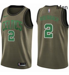 Mens Nike Boston Celtics 2 Red Auerbach Swingman Green Salute to Service NBA Jersey