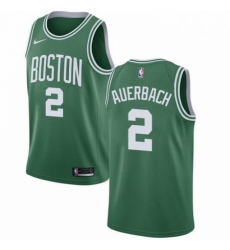 Mens Nike Boston Celtics 2 Red Auerbach Swingman GreenWhite No Road NBA Jersey Icon Edition