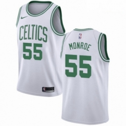 Mens Nike Boston Celtics 55 Greg Monroe Authentic White NBA Jersey Association Edition 