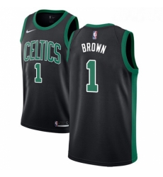 Womens Adidas Boston Celtics 1 Walter Brown Swingman Black NBA Jersey Statement Edition
