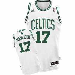 Womens Adidas Boston Celtics 17 John Havlicek Swingman White Home NBA Jersey