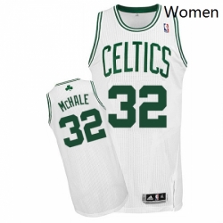 Womens Adidas Boston Celtics 32 Kevin Mchale Authentic White Home NBA Jersey 