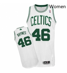 Womens Adidas Boston Celtics 46 Aron Baynes Authentic White Home NBA Jersey 