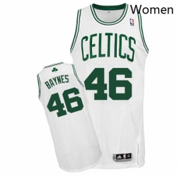 Womens Adidas Boston Celtics 46 Aron Baynes Authentic White Home NBA Jersey 