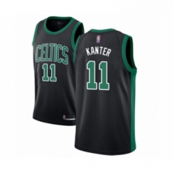 Womens Boston Celtics 11 Enes Kanter Swingman Black Basketball Jersey Statement Edition 