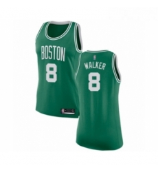 Womens Boston Celtics 8 Kemba Walker Swingman GreenWhite No Road Basketball Jersey Icon Edition 