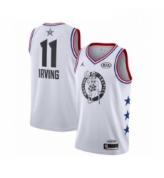 Womens Jordan Boston Celtics 11 Kyrie Irving Swingman White 2019 All Star Game Basketball Jersey 