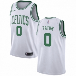 Womens Nike Boston Celtics 0 Jayson Tatum Authentic White NBA Jersey Association Edition 