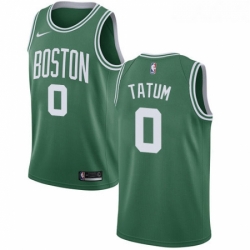 Womens Nike Boston Celtics 0 Jayson Tatum Swingman GreenWhite No Road NBA Jersey Icon Edition 