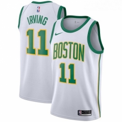 Womens Nike Boston Celtics 11 Kyrie Irving Swingman White NBA Jersey City Edition 