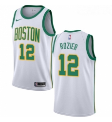 Womens Nike Boston Celtics 12 Terry Rozier Swingman White NBA Jersey City Edition 