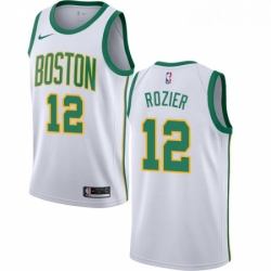 Womens Nike Boston Celtics 12 Terry Rozier Swingman White NBA Jersey City Edition 