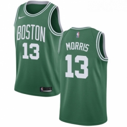 Womens Nike Boston Celtics 13 Marcus Morris Swingman GreenWhite No Road NBA Jersey Icon Edition 
