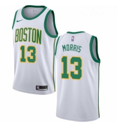 Womens Nike Boston Celtics 13 Marcus Morris Swingman White NBA Jersey City Edition 