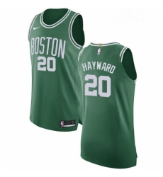 Womens Nike Boston Celtics 20 Gordon Hayward Authentic GreenWhite No Road NBA Jersey Icon Edition 